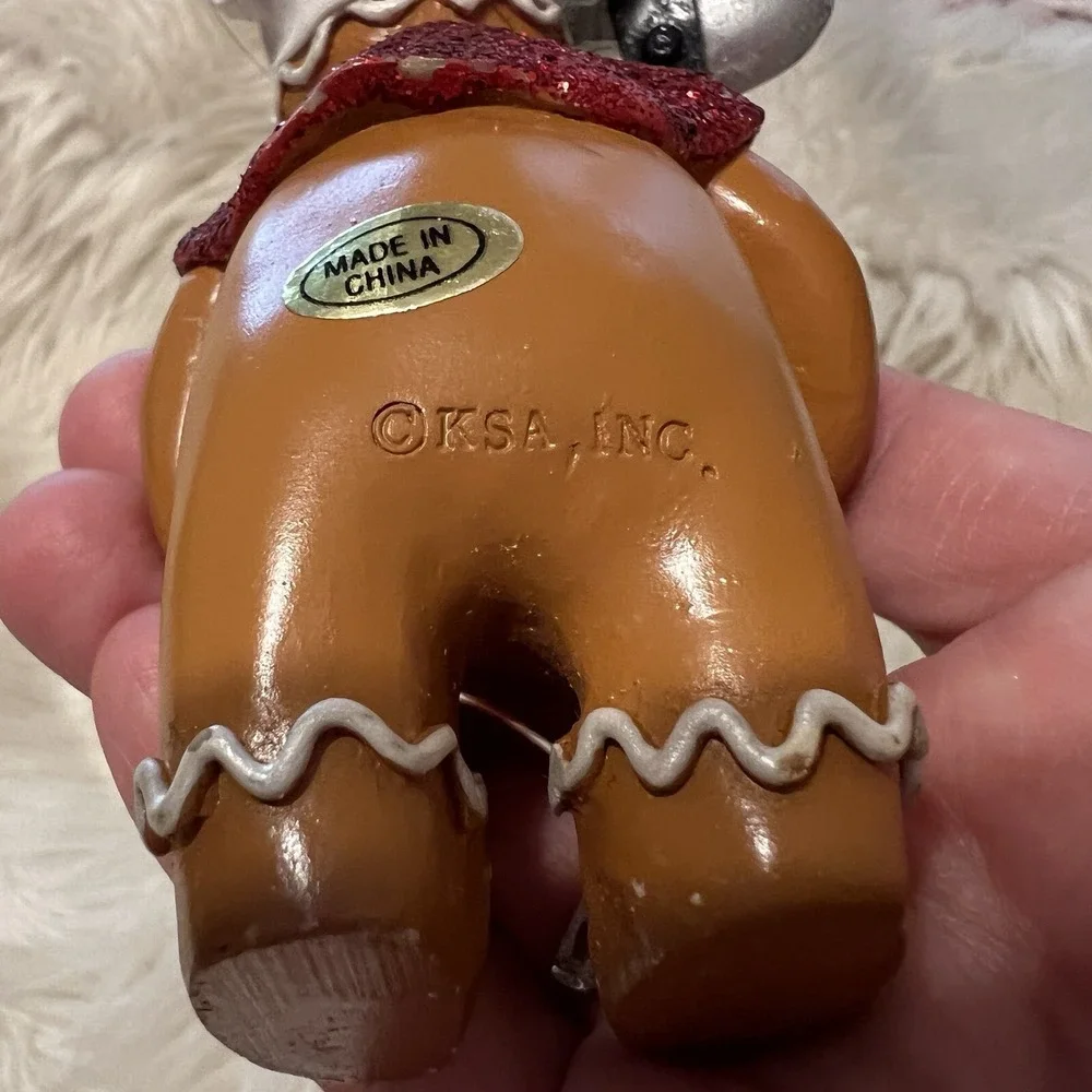 Vintage Kurt S Adler Gingerbread Man Ornament Chief Baking‎ Spoon 5
